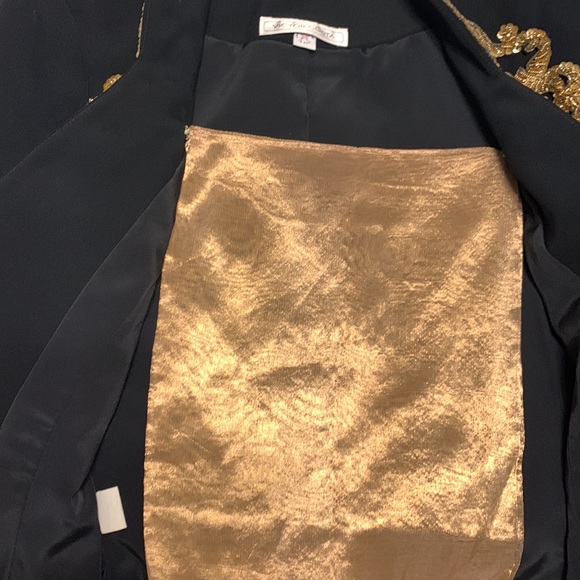 Victor Costa Vintage Black Gold Sequins Seed Beaded Luxurious Designer Jacket 8 - Picture 9 of 17